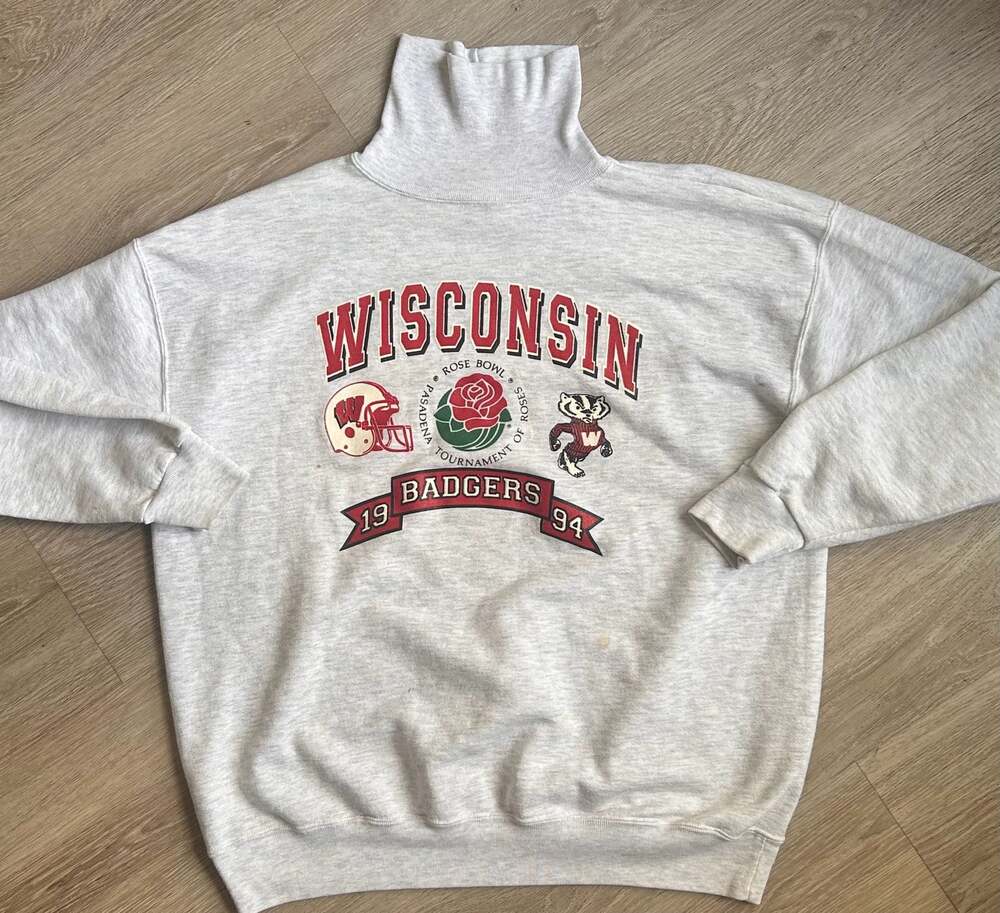 Vintage 1994 Wisconsin Badgers Rose Bowl Sweatshirt